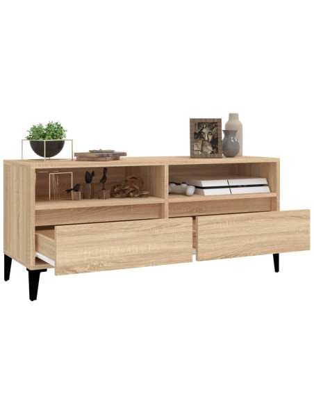 Mobile TV Rovere Sonoma 100x34,5x44,5 cm in Legno Multistrato