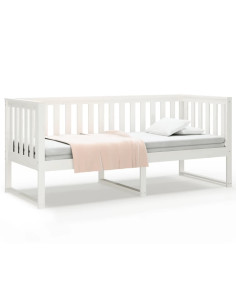 Dormeuse Bianca 75x190 cm in Legno Massello di Pino