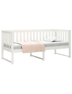 Dormeuse Bianca 75x190 cm in Legno Massello di Pino 2