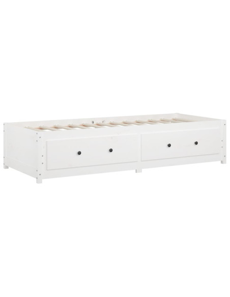 Dormeuse Bianca 80x200 cm in Legno Massello di Pino