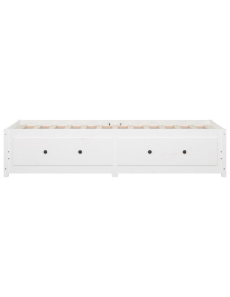 Dormeuse Bianca 80x200 cm in Legno Massello di Pino