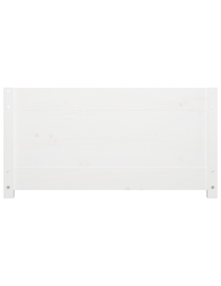 Dormeuse Bianca 80x200 cm in Legno Massello di Pino