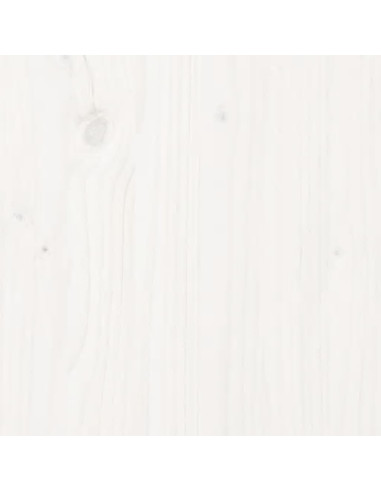 Giroletto con Testiera Bianco Single in Legno Massello