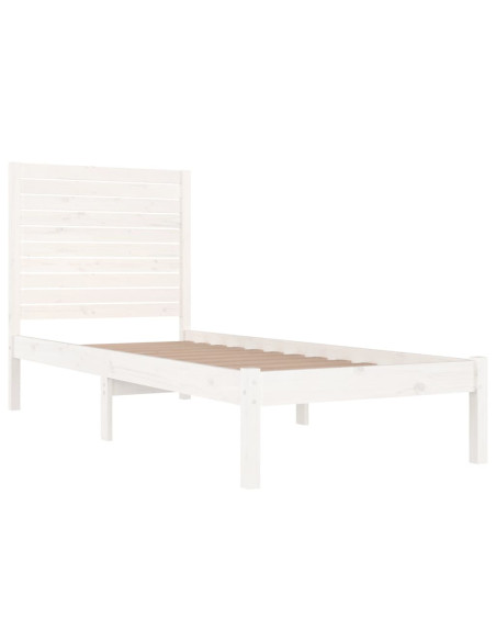 Giroletto Bianco in Legno Massello 90x190 cm Single