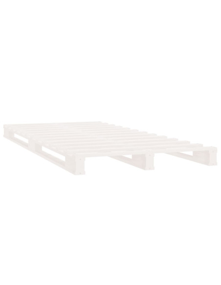 Giroletto Bianco 90x190 cm Single in Legno Massello di Pino
