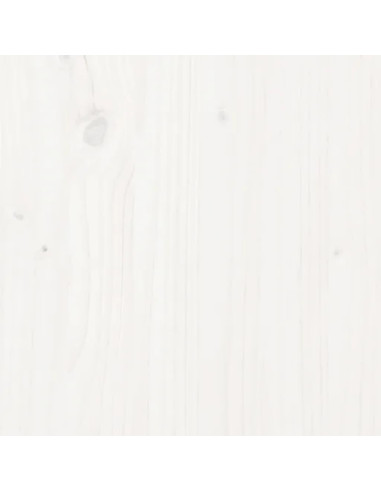 Giroletto Bianco 90x190 cm Single in Legno Massello di Pino