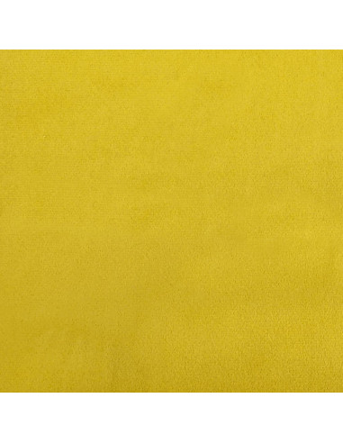 Divano Letto Estraibile con Materassi Giallo 80x200 cm Velluto