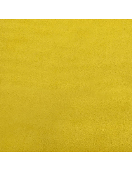 Divano Letto Estraibile con Materassi Giallo 80x200 cm Velluto