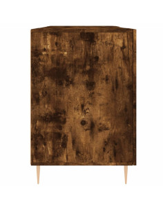 Scrivania Rovere Fumo 140x50x75 cm in Legno Multistrato