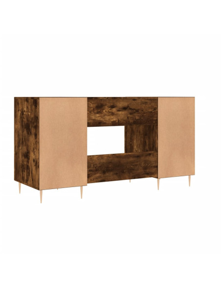 Scrivania Rovere Fumo 140x50x75 cm in Legno Multistrato