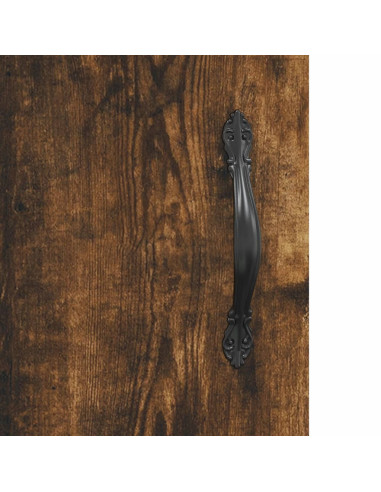 Armadietto a Muro Rovere Fumo 60x31x70 cm in Legno Multistrato