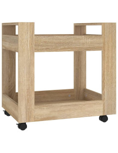 Carrello Scrivania rovere sonoma 60x45x60 cm Legno Multistrato