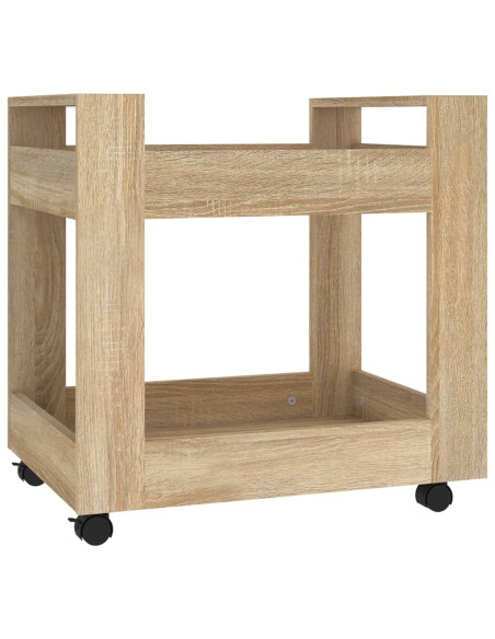 Carrello Scrivania rovere sonoma 60x45x60 cm Legno Multistrato