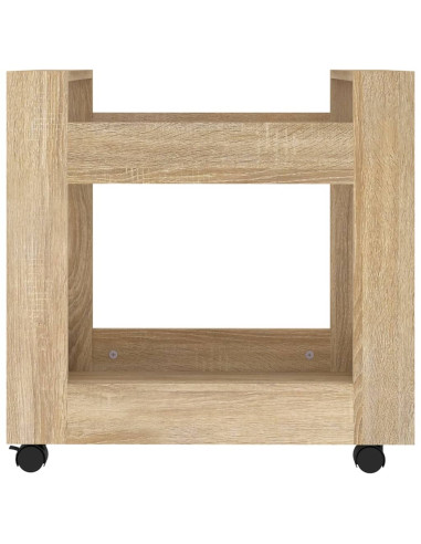 Carrello Scrivania rovere sonoma 60x45x60 cm Legno Multistrato