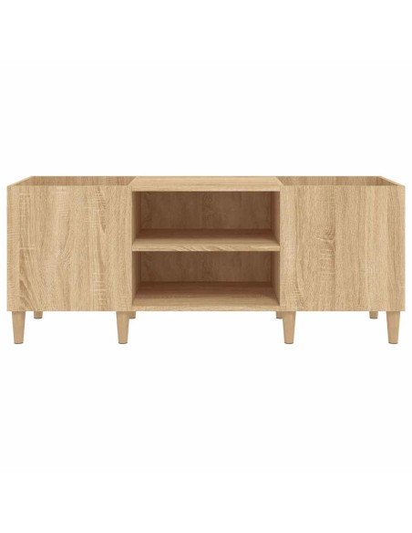 Mobile Porta Dischi Rovere Sonoma 121x38x48cm Legno Multistrato