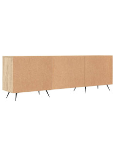 Mobile Porta TV Rovere Sonoma 150x30x50 cm in Legno Multistrato 2