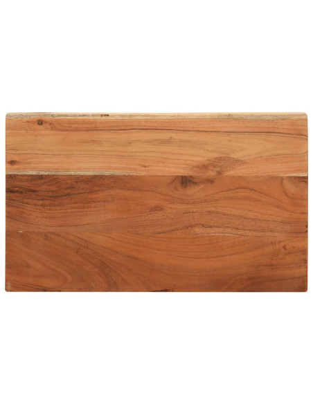Piano per Tavolo 60x40x2,5cm Rettangolare Legno Massello Acacia
