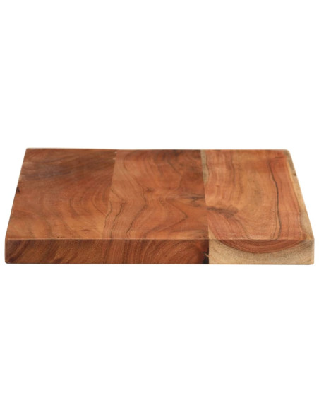 Piano per Tavolo 60x40x2,5cm Rettangolare Legno Massello Acacia
