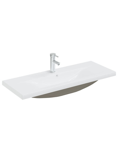 Mobile Bagno con Lavabo Integrato Bianco in Legno Multistrato