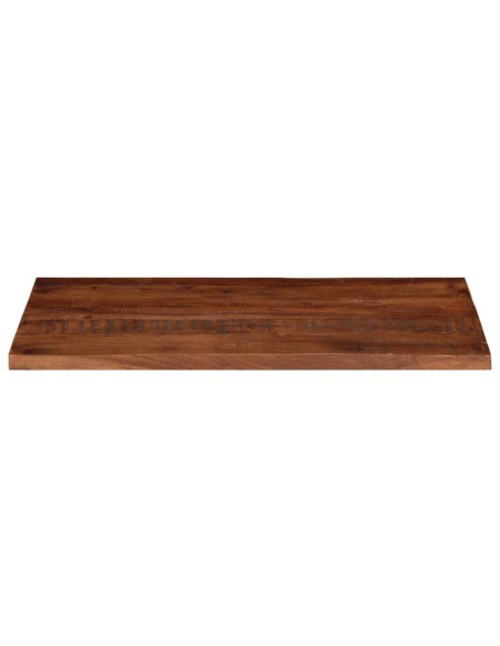 Piano Tavolo 120x70x2,5 cm Rettangolare in Massello di Recupero