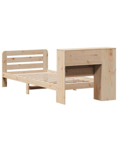 Giroletto senza Materasso 90x200 cm in Legno Massello di Pino 2