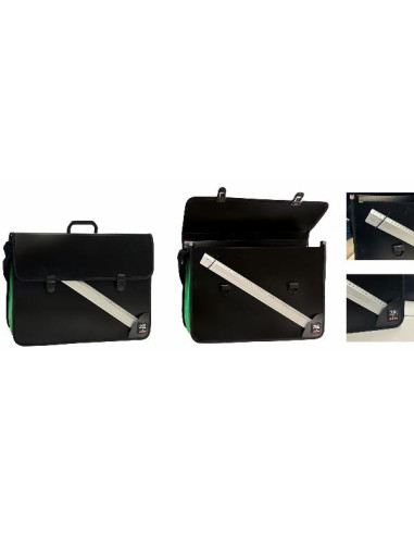 VALIGETTA NERA SOFFIO COL+PORTARIGA