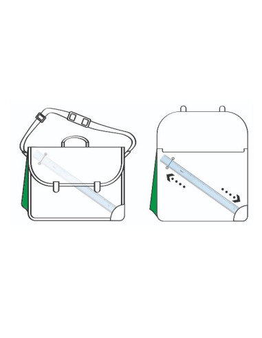 VALIGETTA NERA SOFFIO COL+PORTARIGA