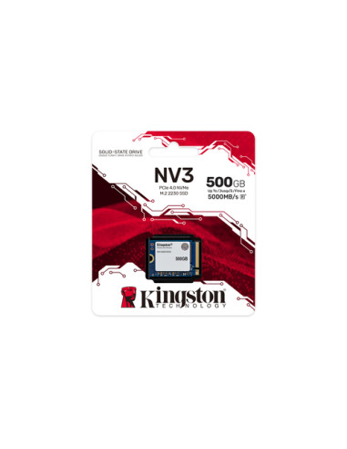 Kingston Technology 500G NV3 M.2 2230 NVMe SSD