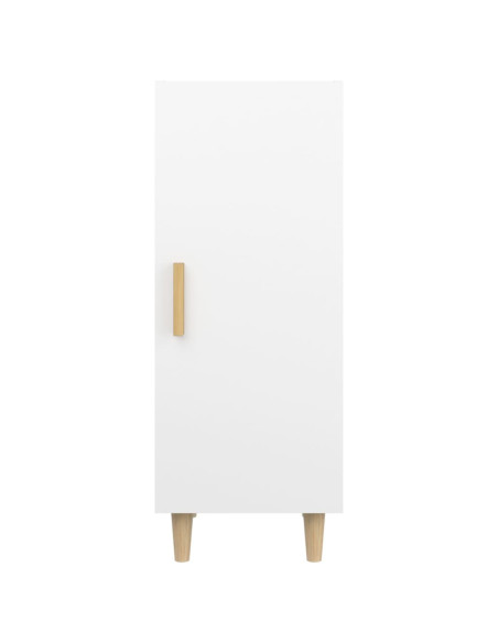 Credenza Bianca 34,5x34x90 cm in Legno Multistrato