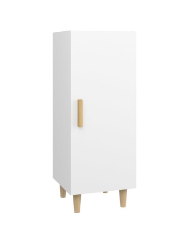 Credenza Bianca 34,5x34x90 cm in Legno Multistrato
