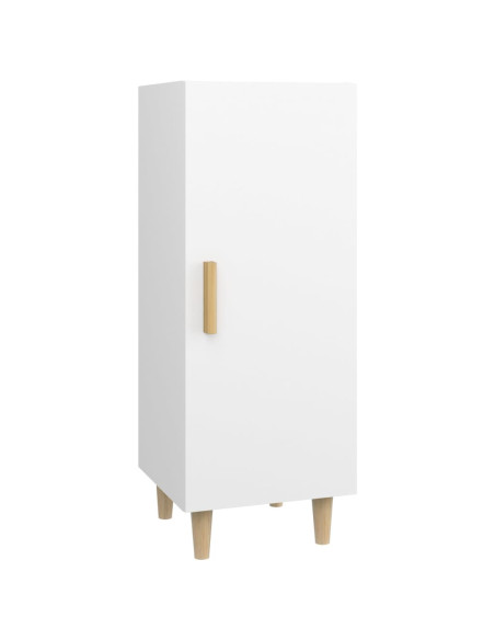 Credenza Bianca 34,5x34x90 cm in Legno Multistrato