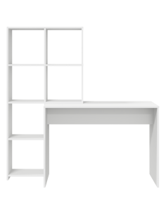 Scrivania Bianco 138,5 x 55 x 143 cm Legno multistrato