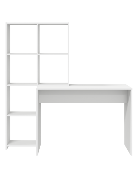 Scrivania Bianco 138.5 x 55 x 143 cm Legno multistrato