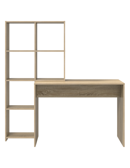 Scrivania rovere sonoma 138.5 x 55 x 143 cm Legno multistrato