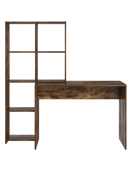 Scrivania Rovere fumo 138.5 x 55 x 143 cm Legno multistrato