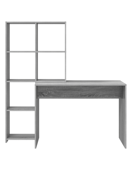 Scrivania Grigio sonoma 138.5 x 55 x 143 cm Legno multistrato