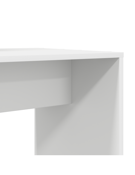 Scrivania Bianco 138.5 x 55 x 143 cm Legno multistrato