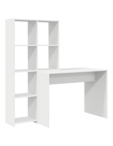 Scrivania Bianco 138.5 x 55 x 143 cm Legno multistrato