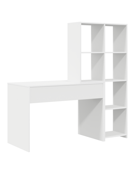 Scrivania Bianco 138.5 x 55 x 143 cm Legno multistrato