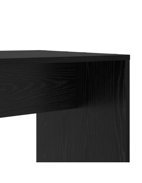 Scrivania Rovere nero 138.5 x 55 x 143 cm Legno multistrato