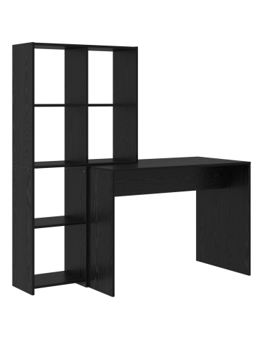 Scrivania Rovere Nero 138,5 x 55 x 143 cm Legno multistrato