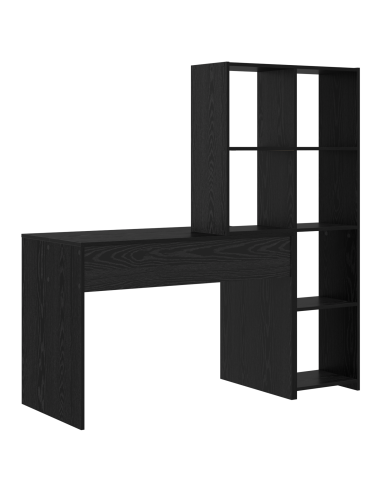 Scrivania Rovere Nero 138,5 x 55 x 143 cm Legno multistrato
