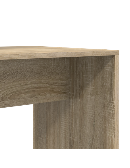 Scrivania rovere sonoma 138.5 x 55 x 143 cm Legno multistrato