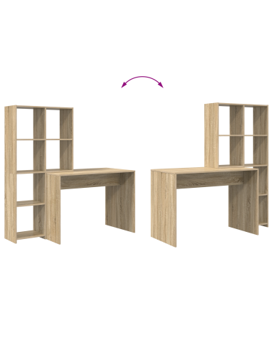 Scrivania Rovere Sonoma 138,5 x 55 x 143 cm Legno multistrato