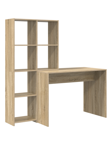 Scrivania rovere sonoma 138.5 x 55 x 143 cm Legno multistrato