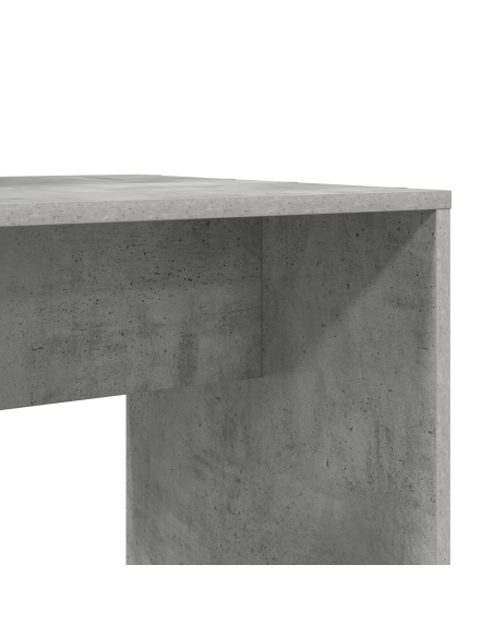 Scrivania Grigio cemento 138.5 x 55 x 143 cm Legno multistrato