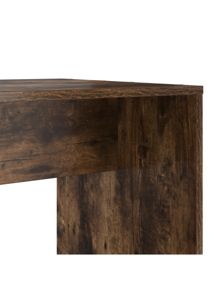 Scrivania Rovere fumo 138.5 x 55 x 143 cm Legno multistrato