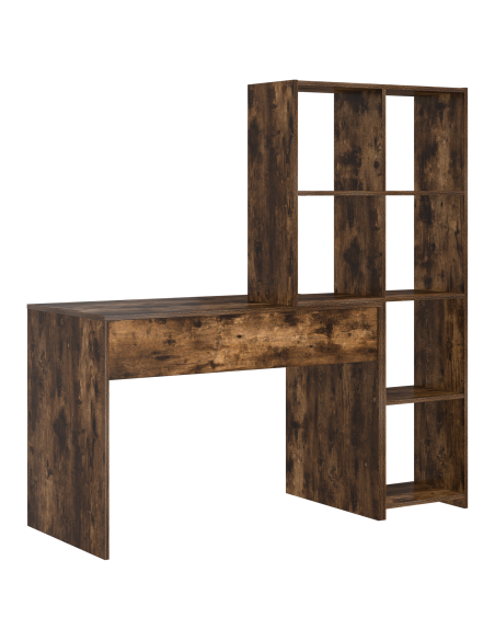 Scrivania Rovere fumo 138.5 x 55 x 143 cm Legno multistrato