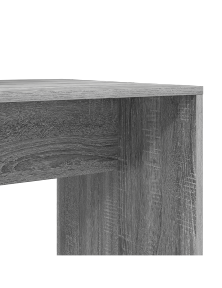 Scrivania Grigio sonoma 138.5 x 55 x 143 cm Legno multistrato