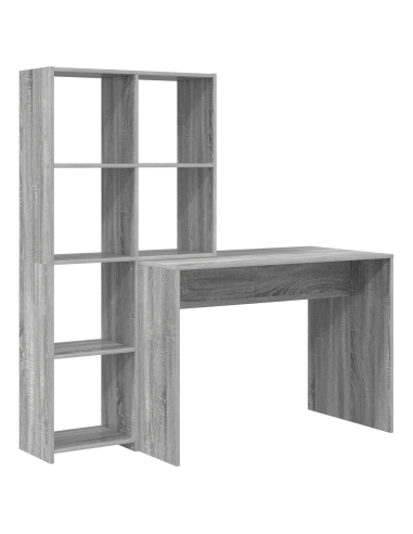 Scrivania Grigio Sonoma 138,5 x 55 x 143 cm Legno multistrato